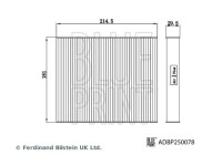 kabinluftfilter ADBP250078 Blue Print
