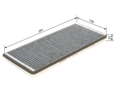 Filter, kupéventilation R2343 Bosch, bild 5
