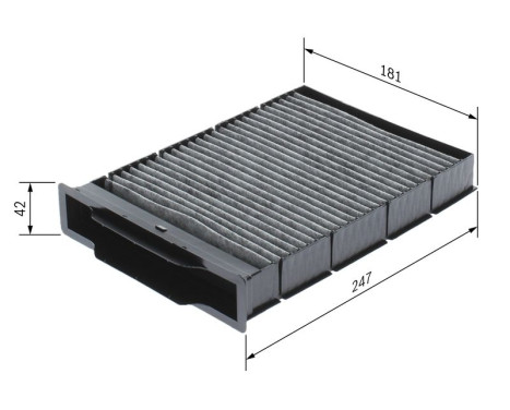 Filter, kupéventilation R2393 Bosch, bild 5