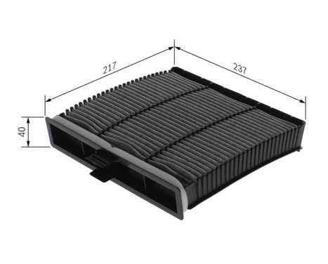 Filter, kupéventilation R2394 Bosch, bild 6
