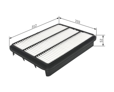 Filter, kupéventilation S0225 Bosch, bild 2