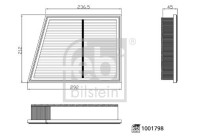 Luftfilter 1001798 FEBI