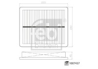 Luftfilter 1007437 FEBI