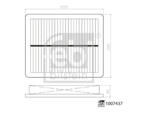 Luftfilter 1007437 FEBI