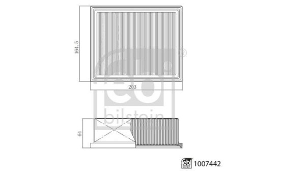 Luftfilter 1007442 FEBI, bild 3