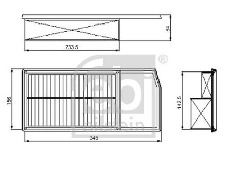 Luftfilter 101664 FEBI, bild 3