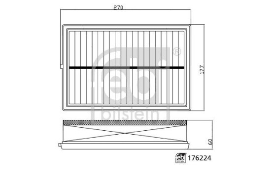Luftfilter 176224 FEBI, bild 3