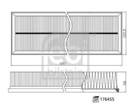 luftfilter 176455 FEBI, bild 2