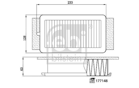 Luftfilter 177148 FEBI, bild 3