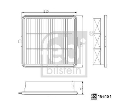 Luftfilter 196181 FEBI
