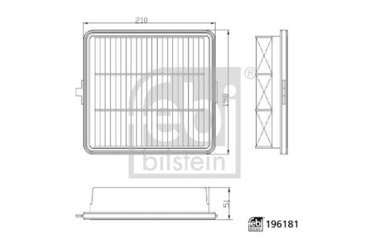 Luftfilter 196181 FEBI