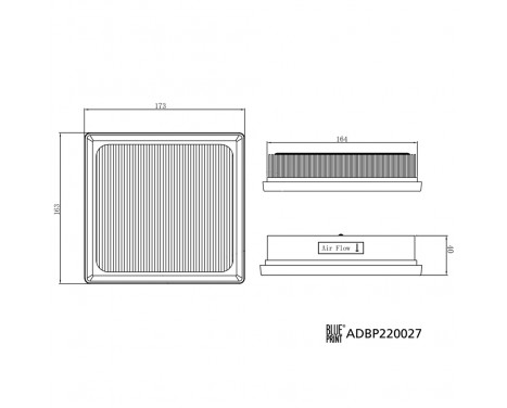 Luftfilter ADBP220027 Blue Print