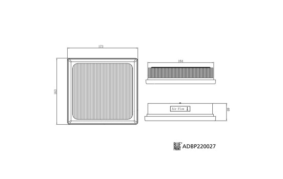Luftfilter ADBP220027 Blue Print