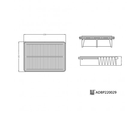 Luftfilter ADBP220029 Blue Print