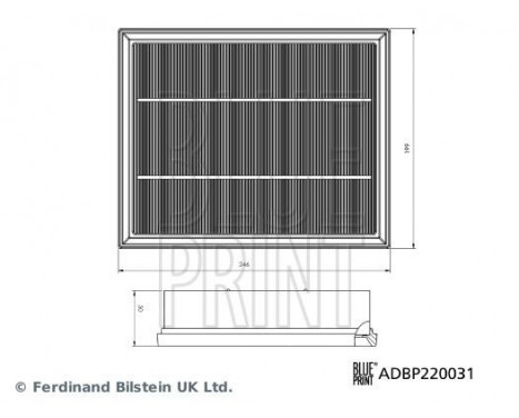 Luftfilter ADBP220031 Blue Print, bild 3