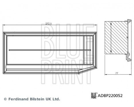 Luftfilter ADBP220052 Blue Print, bild 3