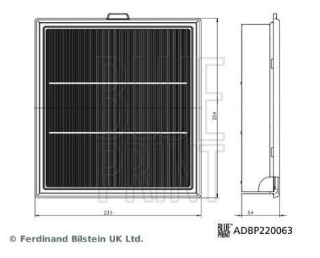 luftfilter ADBP220063 Blue Print, bild 3