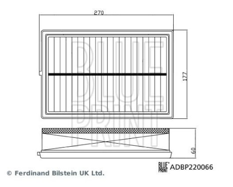 luftfilter ADBP220066 Blue Print, bild 3
