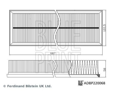 luftfilter ADBP220068 Blue Print, bild 2