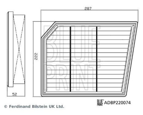Luftfilter ADBP220074 Blue Print, bild 2