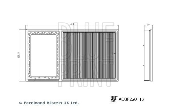 luftfilter ADBP220113 Blue Print, bild 3