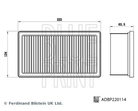 luftfilter ADBP220114 Blue Print