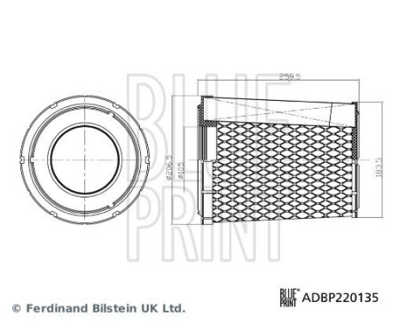 Luftfilter ADBP220135 Blue Print