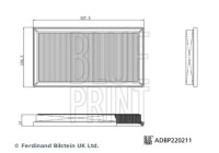Luftfilter ADBP220211 Blue Print