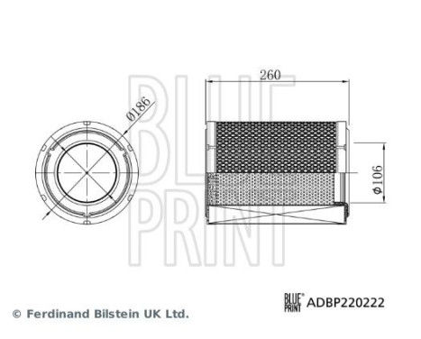 Luftfilter ADBP220222 Blue Print