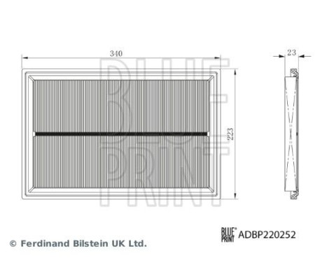 Luftfilter ADBP220252 Blue Print