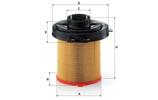 Luftfilter C 1468/2 MANN-FILTER, bild 3