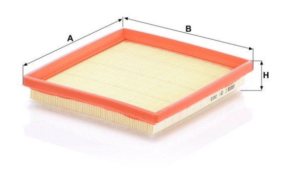Luftfilter C 21 005 MANN-FILTER, bild 3