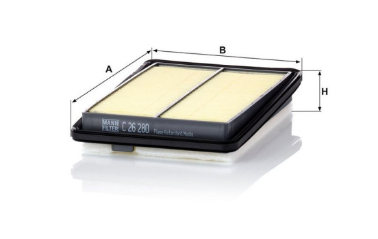 Luftfilter C 26 280 MANN-FILTER, bild 2