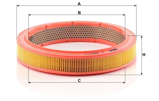 Luftfilter C 3051/1 Mann, bild 3