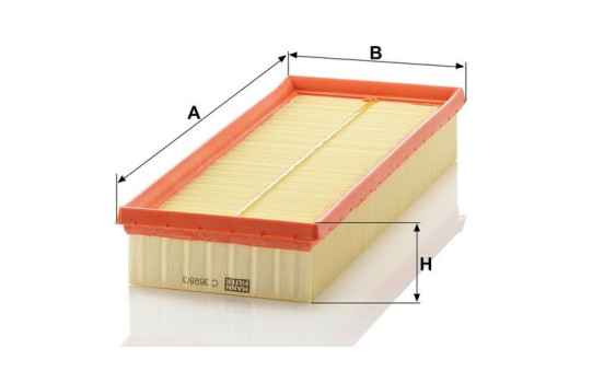 Luftfilter C 3698/3-2 MANN-FILTER, bild 3