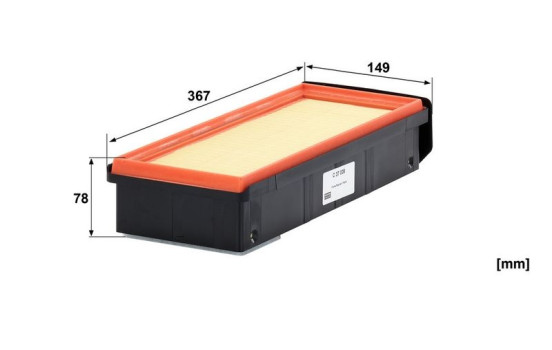Luftfilter C 37 009 MANN-FILTER, bild 3