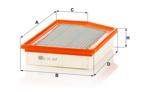 Luftfilter C27047 MANN-FILTER, bild 3