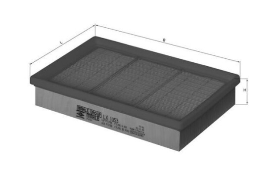 Luftfilter LX 1053 Mahle, bild 3