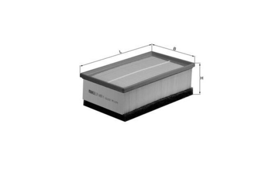Luftfilter LX 1497/1 Mahle, bild 2