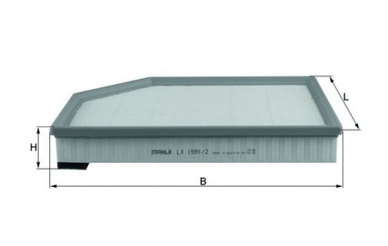 Luftfilter LX 1591/2 Mahle, bild 3