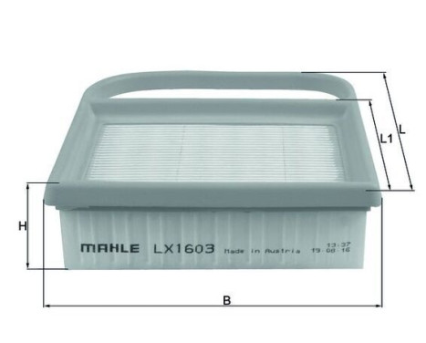 Luftfilter LX 1603 Mahle, bild 2