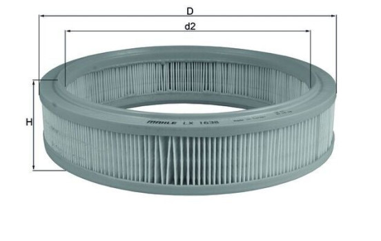 Luftfilter LX 1638 Mahle, bild 2