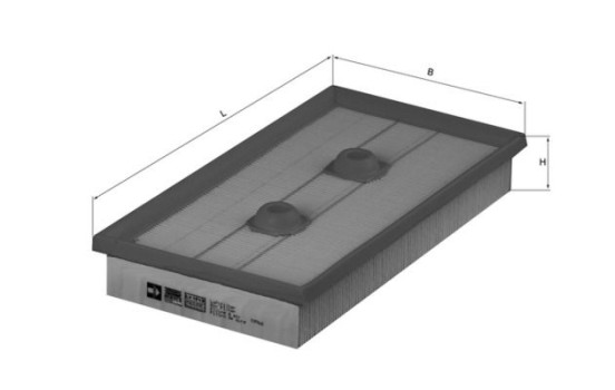 Luftfilter LX 1643 Mahle, bild 2