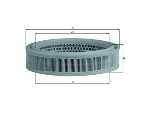 Luftfilter LX 166 Mahle, bild 2