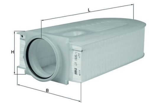 Luftfilter LX 1686/1 Mahle, bild 2