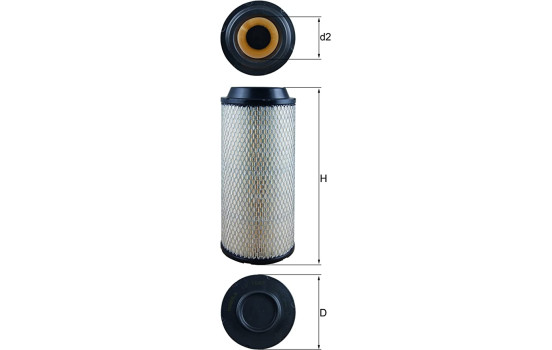 Luftfilter LX 1687 Mahle