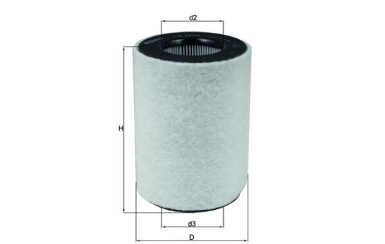 Luftfilter LX 1792 Mahle, bild 2