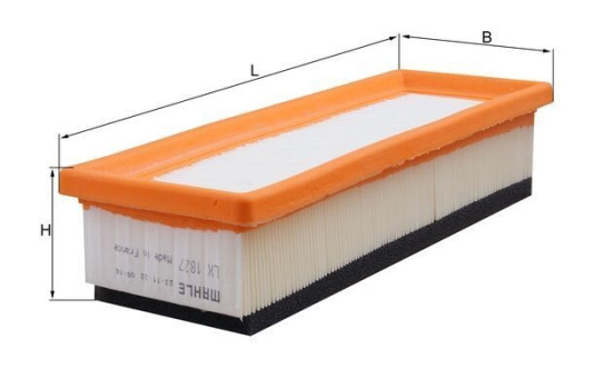 Luftfilter LX 1827 Mahle, bild 2