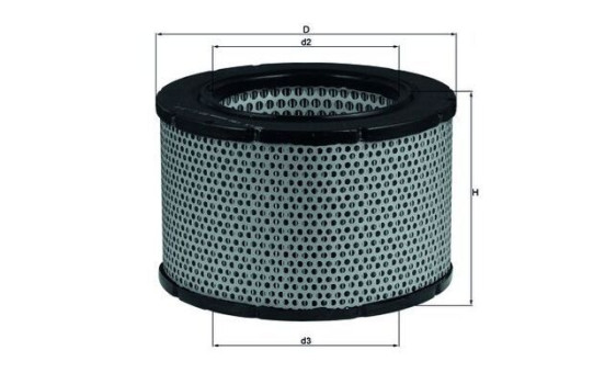 Luftfilter LX 190 Mahle, bild 4