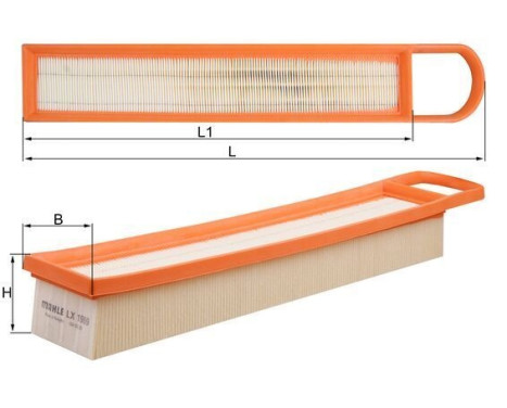Luftfilter LX 1969 Mahle, bild 3